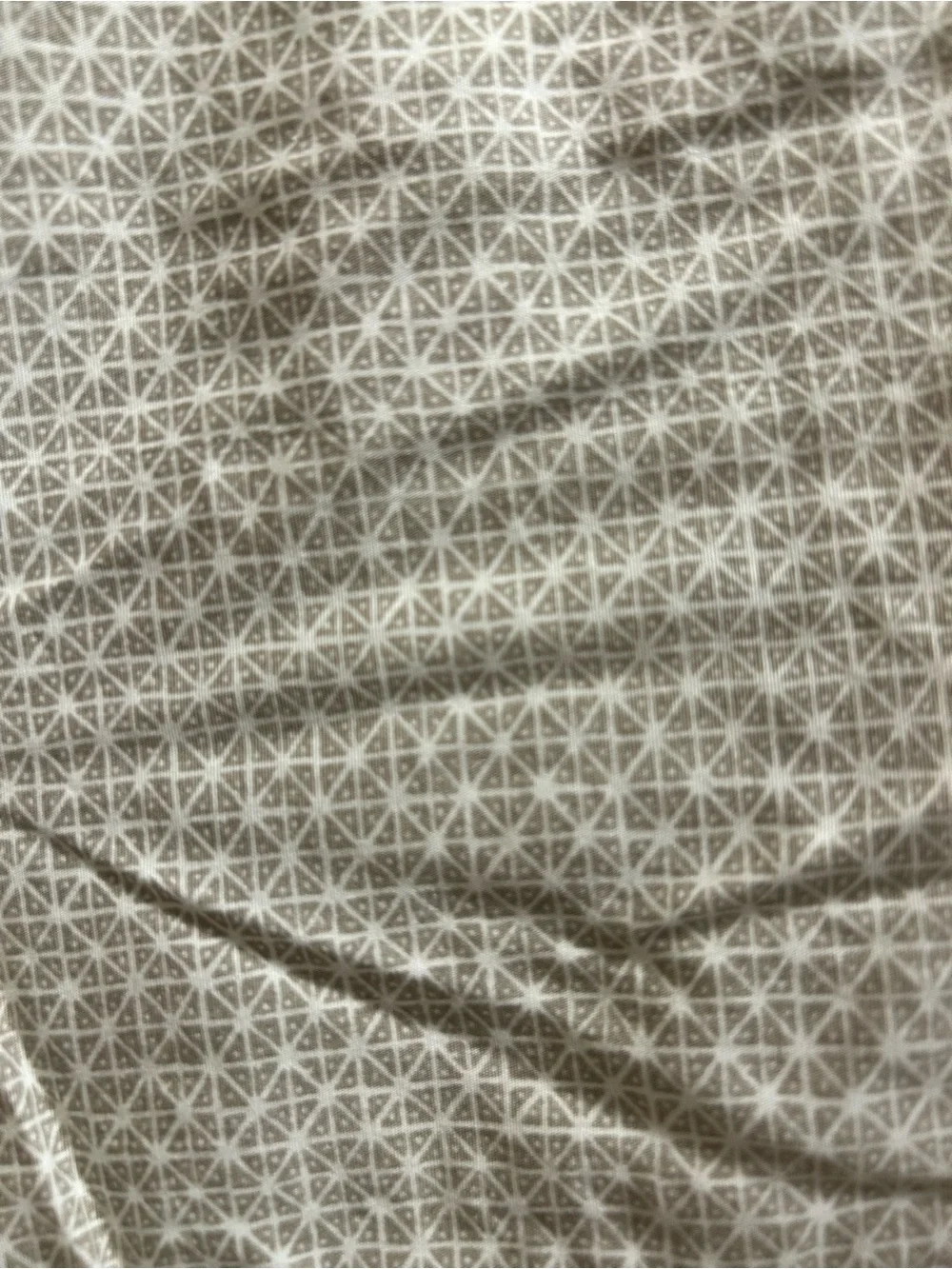 THOMAS O’BRIEN VTG  MODERN 100% COTTON BEIGE/SMALL WHITE DOTS PILLOW CASES KING